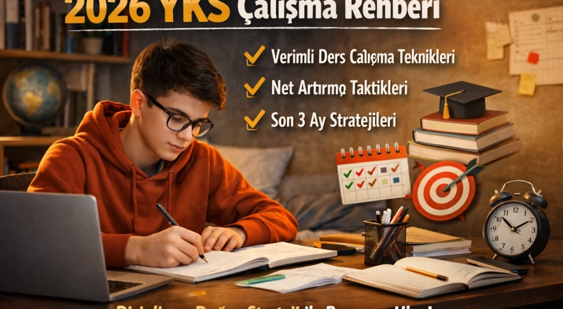2026 YKS'ye Nasıl Çalışılır? Evde Verimli Ders Çalışma ve Net Artırma Rehberi